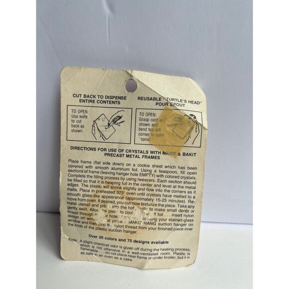 Vintage Makit & Bakit Hot Pink Magenta Baking Crystals – Open Pack (~85% Full) - Picture 2 of 2